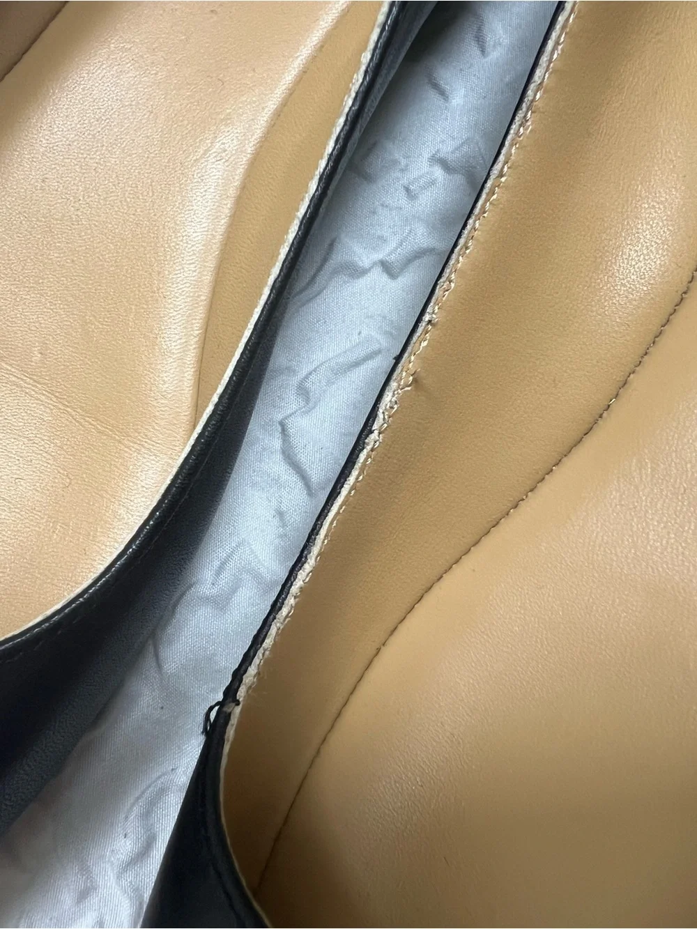 Lauren Ralph Lauren Leather Ballet Flat Black Round-Toe Women's 6.5